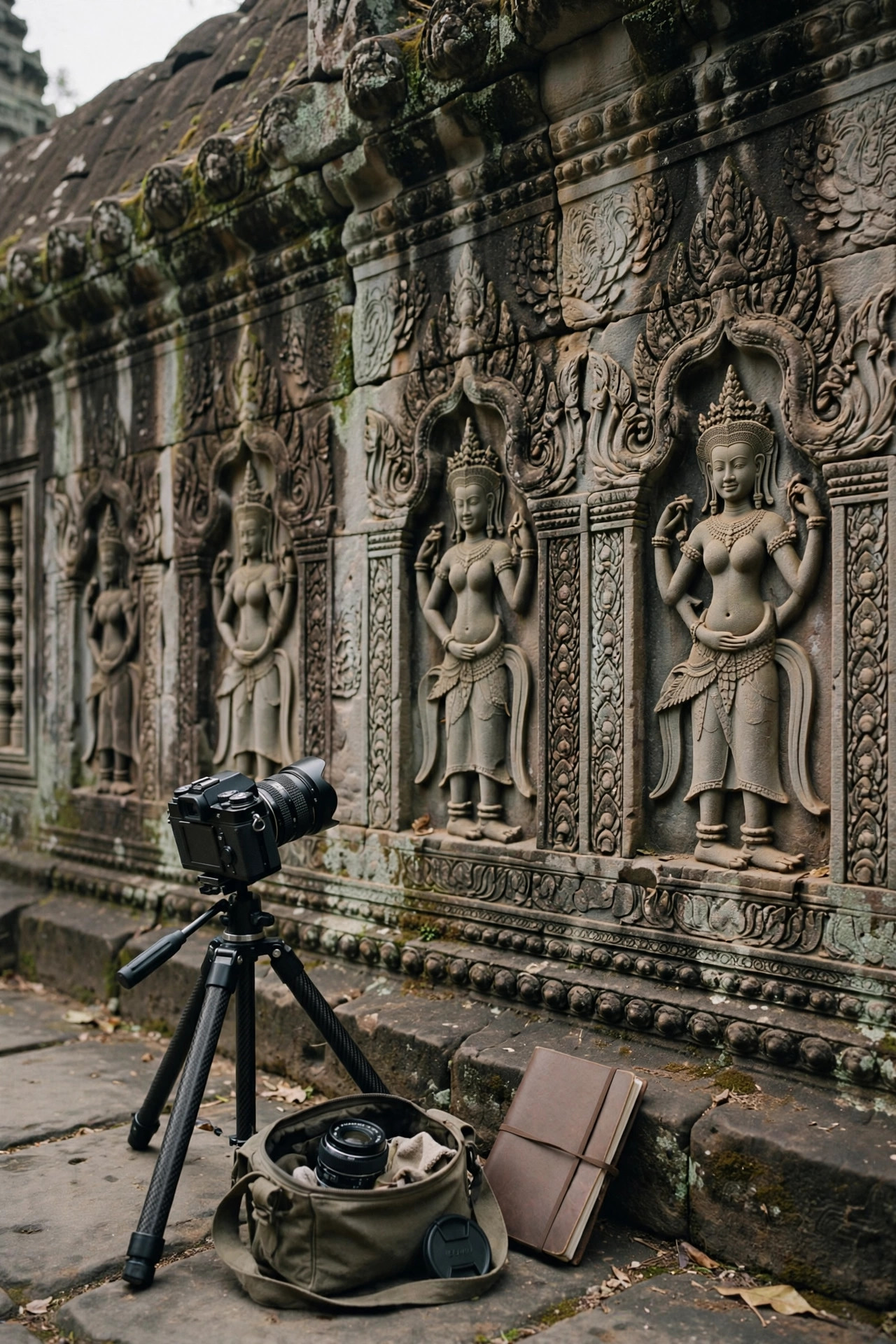 NASA对比度拉伸算法转战考古学：Angkor Wat隐藏壁画肉眼不可见图像增强后清晰显现