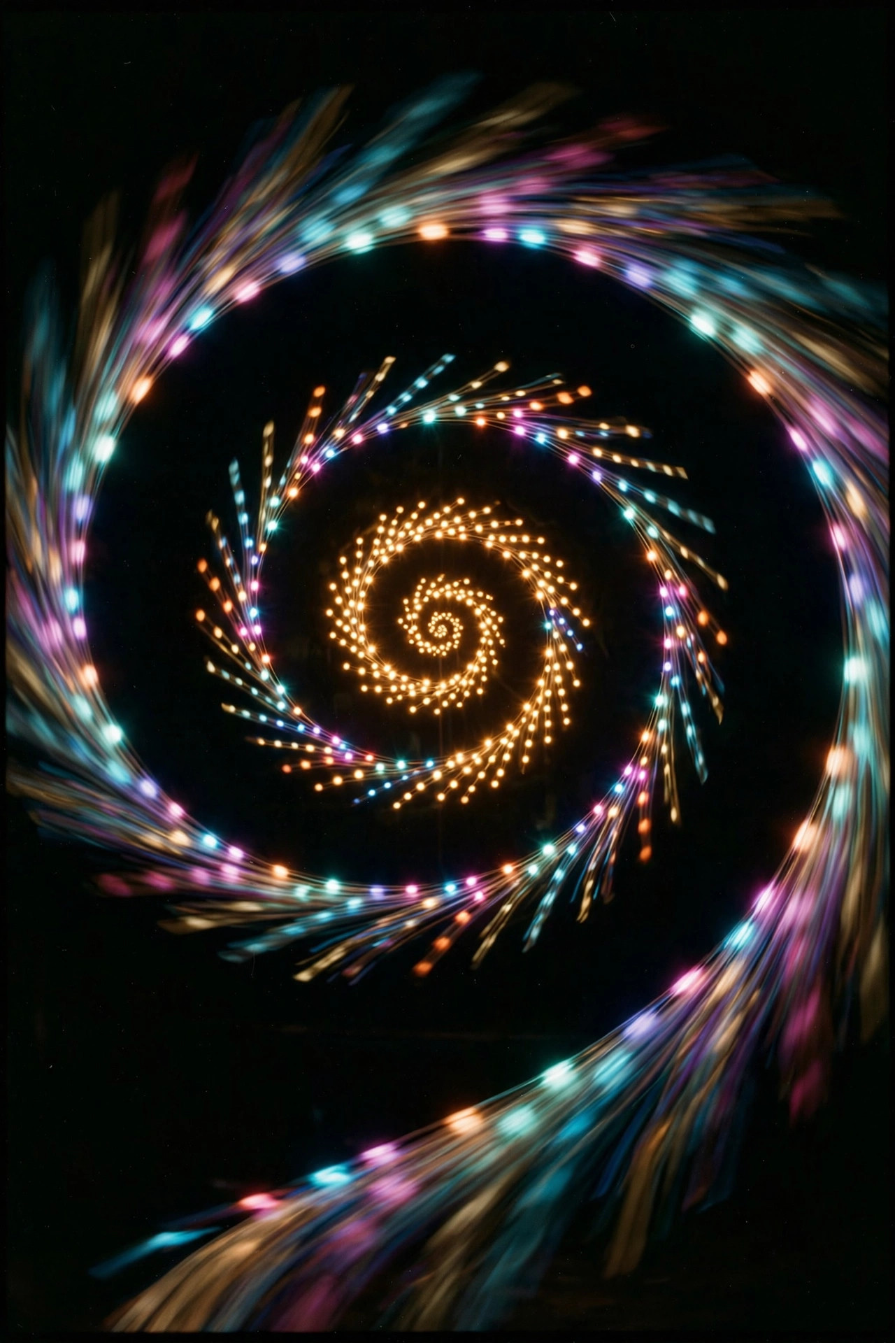 开发者打造音频响应LED装置Phyllotaxis：叶序算法驱动灯光